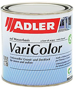 ADLER Varicolor 2in1 Acryl Buntlack für Innen und Außen - 750 ml RAL7035 Lichtgrau Grau - Wetterfester Lack und Grundierung - matt