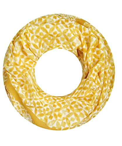 Majea Damen Loop Schal Schlauchschal Halstuch (880026) (gelb 1)
