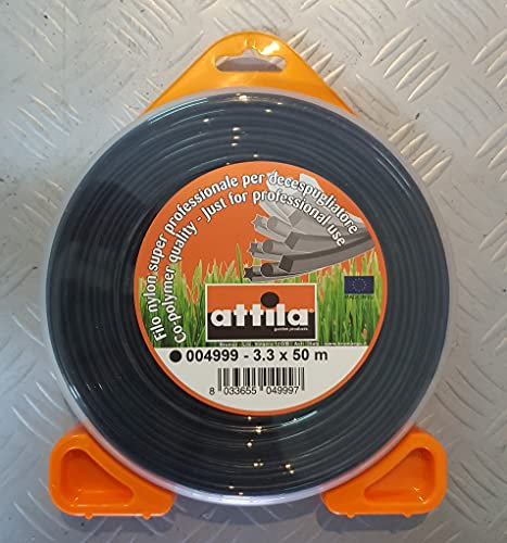 BRUMAR Attila - Filo Professionale Nylon Decespugliatore Tondo da 3,3 mm X 50 mt