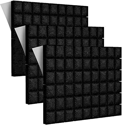 10 Stück Schalldämmende Polsterung, 30x30x5cm Akustikschaumstoff Schall, Schalldämmende Polsterung, Schaumstoff-Dämmplatten, Dämmung, Schallabsorbierende für Podcasts, Aufnahmestudios, Büros