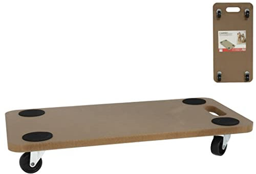 Carro, Soporte con Ruedas, Plataforma de Carga para Mover Muebles, Base rodante para Transporte, Tabla, 200 KG