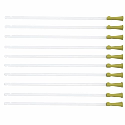 Horn Medical 10x Flexible Einlaufhilfe I Darmrohr für Irrigator-Set/Einlaufbecher I Größe wählbar (CH 20 - Ø 6,7mm)