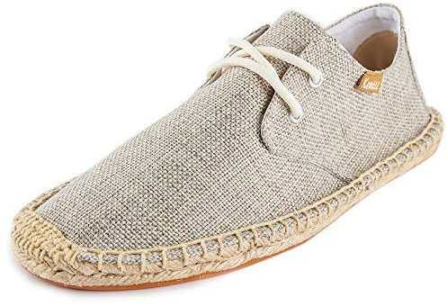 Kentti Herren Classic Comfort Schnür-Espadrilles Aprikose 41 EU