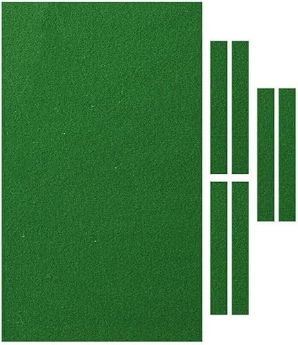 PolyMath Professioneller Billardtisch-Stoff, Nylon, weiche Faser, grün, passend für Standard-Tische, 2,2 m, 2,4 m, Snooker, Billard, Zubehör mit Kissen-Stoffstreifen, 3 Farben zur Auswahl