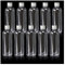 Kitnish Plastic Bottles 100ml with Silver Screw Caps, Reusable Bottles with Funnel, Parties & Wedding Favours (10PCS)