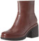 Amazon Essentials Stivaletti con Plateau Donna, Nero Bruno Rosso, 36 EU