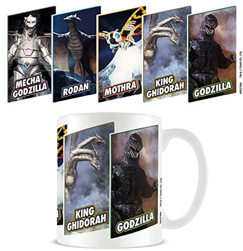 Pyramid International Godzilla Coffee Mug (Monsters Design) 11oz Ceramic White Mug in Presentation Gift Box - Official Merchandise