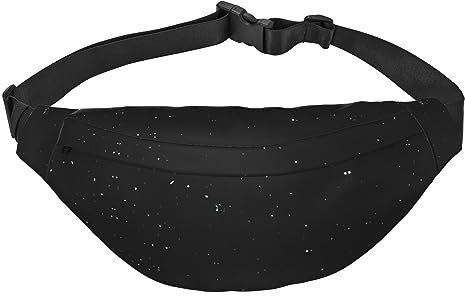 Wasserdichte Gürteltasche aus Polyester mit verstellbarem Gürtel – vielseitige Umhängetasche für Damen und Herren, Schwarz-weißer Punkt, Einheitsgröße