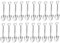 Lrtzizy 20 piezas cucharas en forma de pala de 4,7 pulgadas de acero inoxidable mini cucharas de café pequeñas cucharas para postre, té
