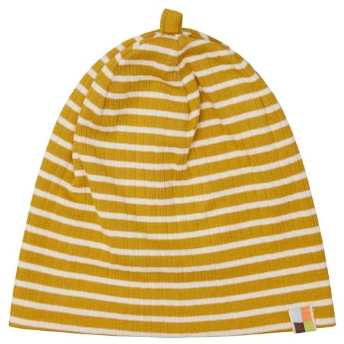 loud + proud Beanie gestreift mit Rippe, GOTS Zertifiziert