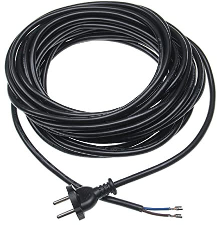 vhbw Stromkabel kompatibel mit Sebo G1, Dart3, Dart2, G2, Extra, Felix, Dart1, X1 Staubsauger - 10 m Kabel 2000 W