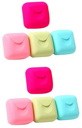 DECHOUS 8 Pcs Petit Porte- Porte- De Assortis dans Une Bouteille Plateau À Pendentif Tranche D'Agate Porte- Étanche Récipient À De Voyage Jonglage