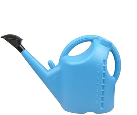ANJIAOSHOU Gießkanne, 8 Liter, abnehmbarer langer Auslauf, große Kapazität, Gießkanne für Innen- und Außenbereich, Gartenpflanzen, Gemüsegarten, Sprinkler (blau)