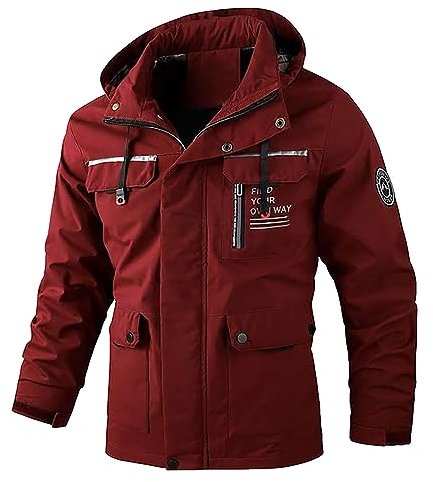 Mens Linen Duster Coat - Long Waterproof Trench Jacket for Men - UK Tactical Full Zip Fleece