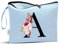 Vavabox A-Z Personalisierte Kosmetiktasche-Geburtstagsgeschenke Für Frauen, Mütter, Beste Freundinnen Und Brautjungfern (A, Blau)
