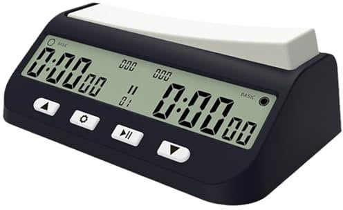 SZYDD Affichage numérique international d'échecs - Horloge numérique - Compte à rebours - Minuteur portable pour jeu de société