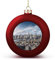 Weihnachtskugel-Ornamente, New York City, hängende Weihnachtsbaumkugeln, rote Weihnachtskugeln, Ornamente für Urlaub, Party, Dekoration, Heimdekoration