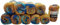500g Strickwolle Ilkadim Export Jeans Crazy mehrfarbig mit 55% Baumwolle, 10 x 50 Gramm Baumwoll-Strickgarn mit Farbverlauf (blau mint braun 8207)