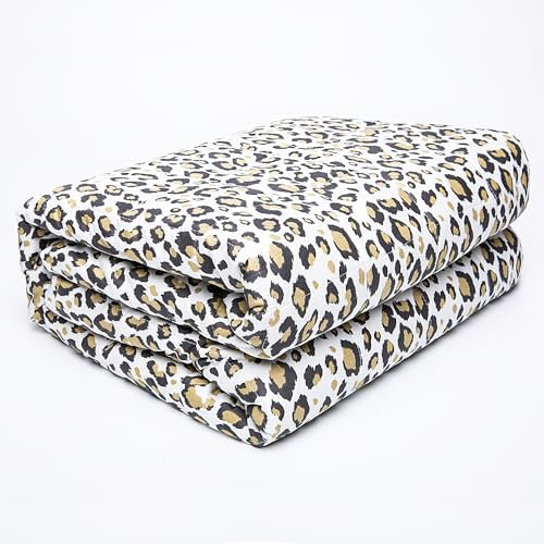 Sleepymoon Gewichtsdecke, schwere Decke (Gepard, 104 x 152 cm - 4,5 kg)