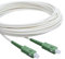 Conectra® - Cavo patch in fibra ottica | OS2 | 9/125µm Singlemode | Simplex | SC/APC su SC/APC | bianco | ideale per reti domestiche FTTH | Cavo in fibra ottica SC/SC (lunghezza 75 m)