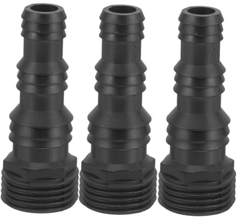 Sosoport 3 Stück Gartenschlauch Adapter Schnellkupplung Für 1/2 Zoll Schlauch Wasseranschluss Mit Dichtungsdesign Robuste Kunststoffkonstruktion Für Garten Und Bewässerung