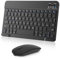 Nsyee Set Tastiera e Mouse Wireless, Tastiera Bluetooth Tablet Portatile Sottile Ricaricabile Universale per iPad/Tablet/PC/iOS/Android/Windows/Samsung Tab/Lenovo, Layout Italiano, Nero