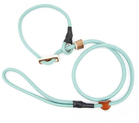 Retriever-Leine/Moxonleine Sporty-Style | robuste Hundeleine aus Tau mit Klemme & Halsbandfunktion | 8mm – besonders griffig & wetterfest | Training, Alltag & Dummyarbeit