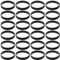 BESPORTBLE Lot de 100 Bracelets en Silicone Doux pour La Peau Noirs pour Lexercice À Lécole