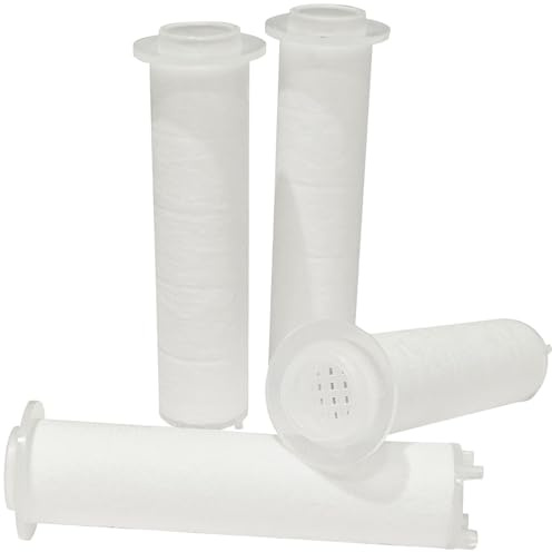 BadeStern Zubehör zu Duschkopf Hochdruck: 4er-Set Wasserfilter für Handbrause DSK-100 (Duschkopf Hochdruck Turbo, Sparduschkopf, Füße)