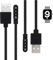 2 PCS Smartwatch Ladekabel, Magnetisches Ladegerät USB 2-Pin 4mm, tragbare magnetische Ladestation kompatibel mit SW022, LW11, GTX, LS05, schnelles Aufladen, hohe Haltbarkeit