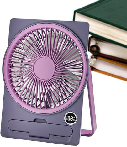 Table Fan Desk Fan - Portable Desk Fan | 6 Adjustable Levels Desk Fans Small Quiet | Low Noise Strong Resistant Base Quiet, Perfect for Bedroom | Personal Portable Usb Electric Cooling Tool