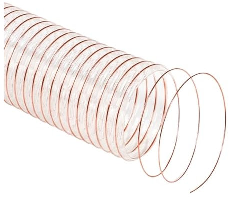 YANGC 1 Meter Transparentes PU-Staubsaugrohr Vakuum-Abgasschlauch Luftschlauch mit Innendurchmesserbereich 20–150 mm for Auspuffrohr(1 METER_INNER DIAMETER 60MM)