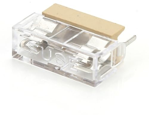 Opatiny Porte-fusible pour circuit imprimé avec base en nylon et bornes en cuivre, 20 pièces – Couvercle transparent