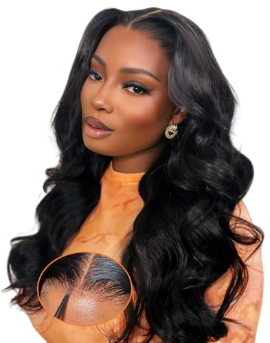 Oxeyegirl 18 Zoll 9x6 Body Wave 200% Density Echthaar Perücke Wear and Go Glueless Wig HD Lace Front Wig Human Hair Wigs For Black Women Perücken Echthaar Damen No Glue Pre Plucked Pre Cut