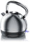 arendo - Bouilloire électrique en Acier Inoxydable - 1,7 Litre - 2200 W - Style Vintage rétro - Filtre anticalcaire Amovible Interchangeable - Interrupteur d'alimentation LED Bleue - Argentée