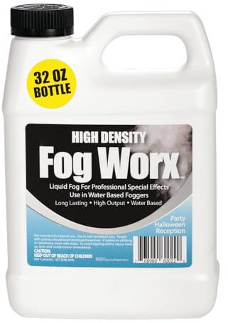 Sanco Industries Fogworx Extreme - Jugo de niebla de alta densidad, de larga duración, alto rendimiento, sin olor, a base de agua, 1 cuarto de galón, 32 onzas para máquinas de 400 W a 1500 W HD