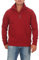 Happy Clothing Herren Pullover halber Reißverschluss ohne Kapuze, Größe:L, Farbe:Bordeaux
