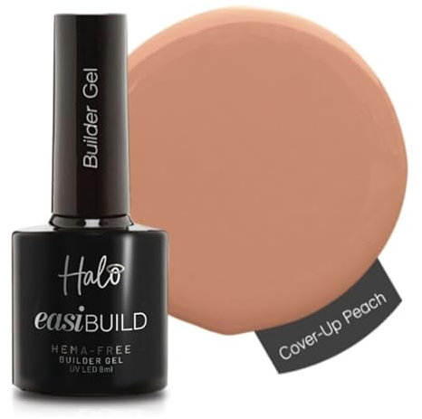 Pure Nails Halo Easi Build LED/UV Builder Gel Collection - Cover Up Peach 8ml (N3017)