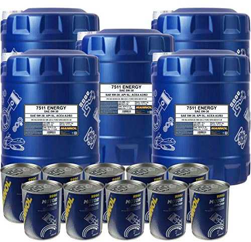 50L Motoröl MANNOL Energy 5W-30 10x MANNOL Motor Doctor ADDITIV