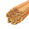 Lot de 100 tiges carrées en bois, pour barbe à papa, diamètre : 4 mm, Longueur : 40 cm