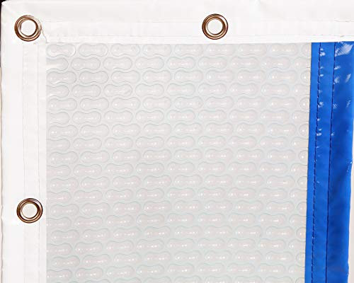 INTERNATIONAL COVER POOL Cobertor Térmico 500 micras GeoBubble Sol+Guard para Piscina 6 x 3 Metros con Refuerzo en los Anchos