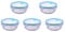 Steuber 5 Stück Cloc Frischhaltedose aus Glas, 950 ml, rund, Glas bis 400°C