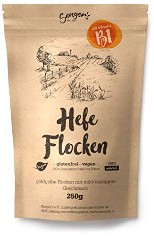 Senger's Hefeflocken, edel Hefeflocken Nährhefe vegan und glutenfrei, Qualität aus Österreich (250 GR)