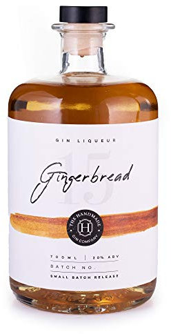 Gingerbread Handmade Gin Liqueur 70cl - Christmas & Festive Premium Craft Gin - 20% ABV