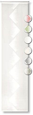 Neutex for you! Rubin Schiebevorhang, Gardine, Vorhang, Transparent, 245 x 60 cm, wollweiß