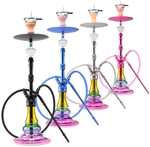 THE HOOKAH MC Fly Edition Shisha Set, 70 cm, V2A Edelstahl, Grau