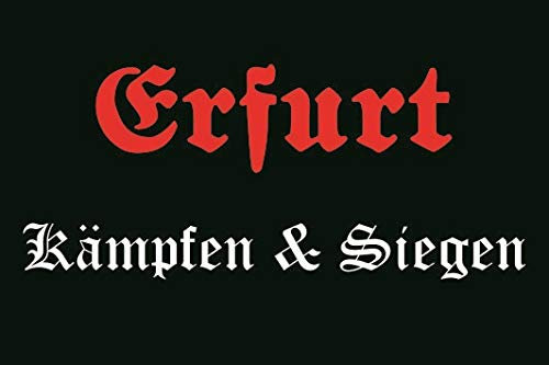 U24 Fahne Flagge Erfurt Kämpfen und Siegen Bootsflagge Premiumqualität 20 x 30 cm