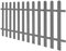 Susany Gittermatten WPC-Zaun Lattenzaun Gitterzaun Gartenzaun Schmuckzaun 200 x 100 cm Grau Mit insgesamt 12 Latten
