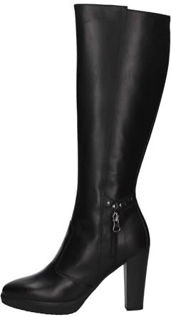 Nero Giardini I411730D Stivali Donna in Pelle - Nero 39 EU