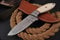 Damast Messer Damaszener Stahl Jagd Jagdmesser Knife Damascus Hunting MAQ1994